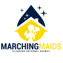 house cleaning referral agency marching maids logo